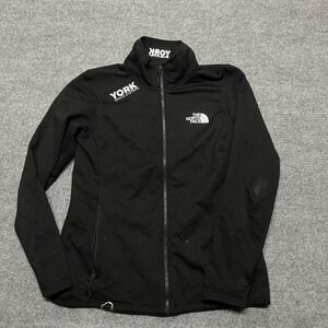 The North Face Jacket Womens Medium Black Softshell Fleece Lined Full Zip
